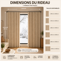 Rideau Thermique Velours – Garde la fraîcheur en été, la chaleur en hiver
