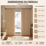 Rideau Thermique Velours – Garde la fraîcheur en été, la chaleur en hiver