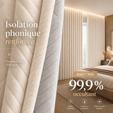 Rideau Phonique Luxe en Flanelle - Épais 1000 g/m²